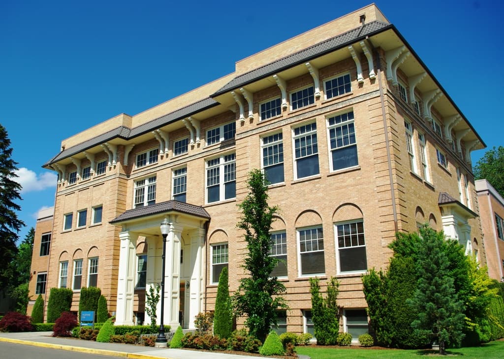 The George Fox University campus