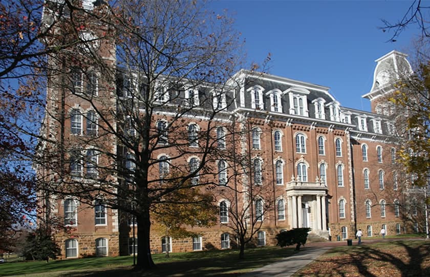 The University of Arkansas campus