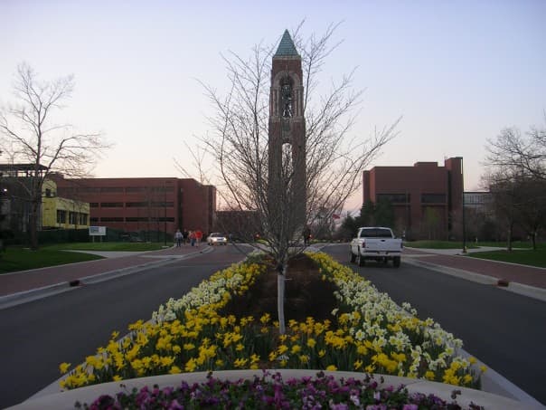 The Ball State University campus