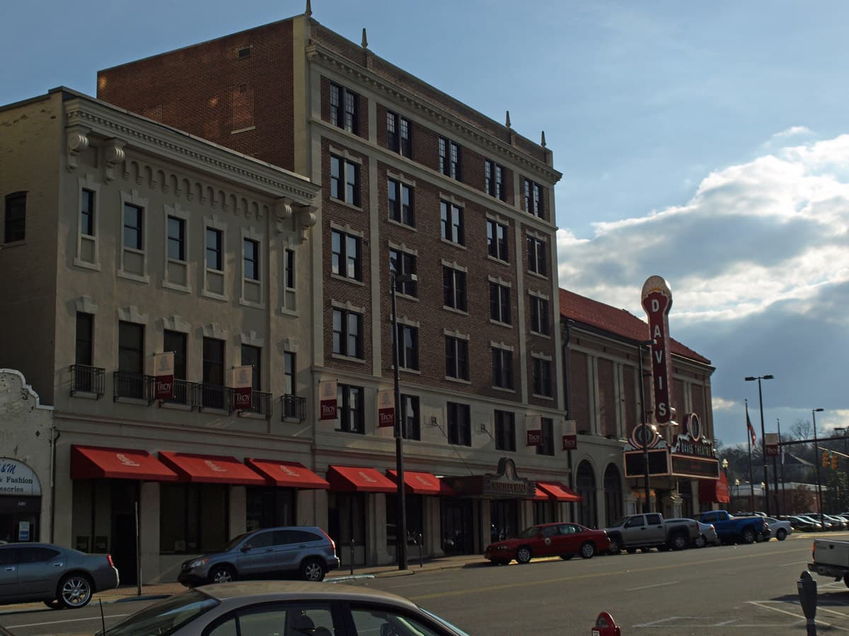 The Troy University campus